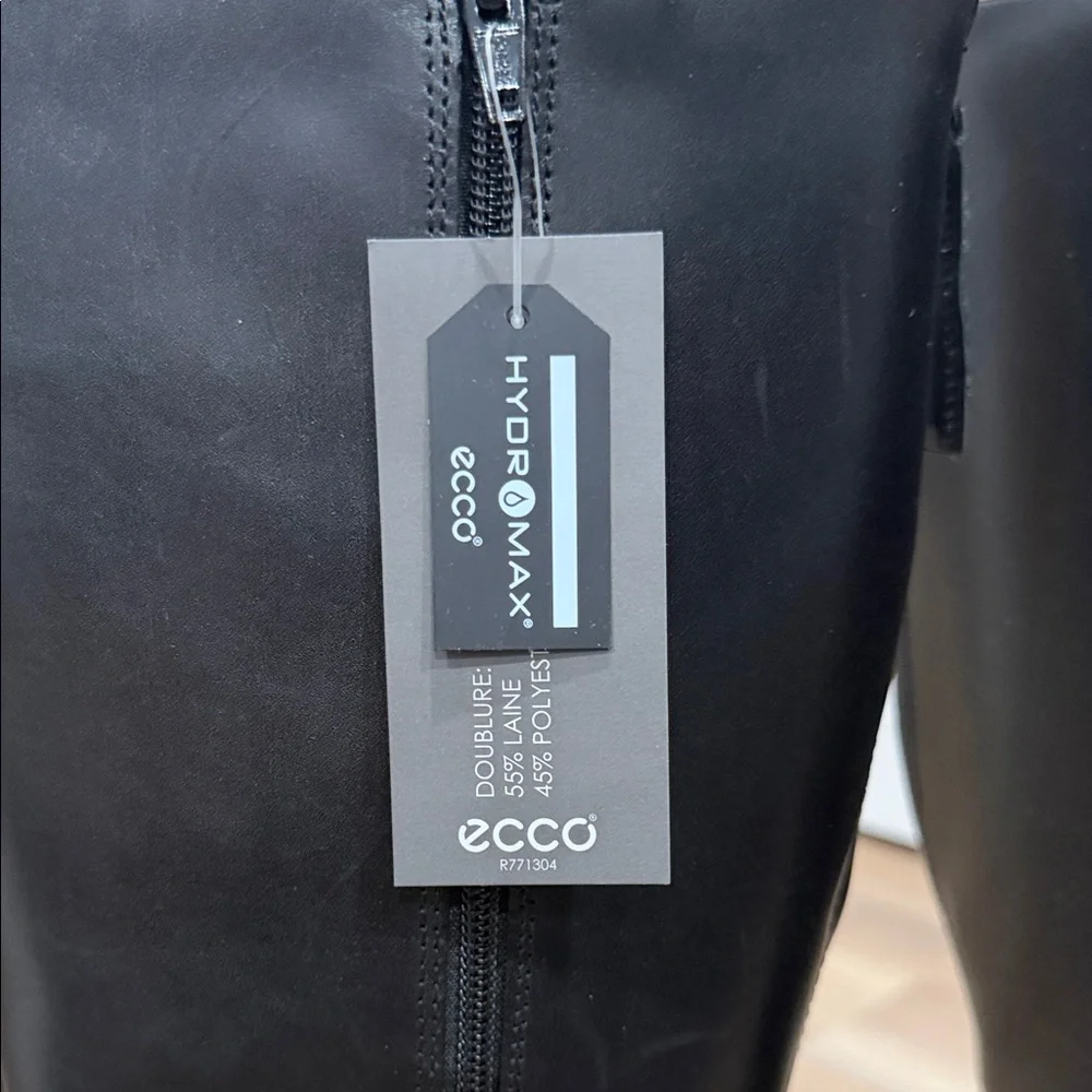 Ecco Modtray Leather Women's Knee High Boots - Black - Size: Us 6-6.5 no box
